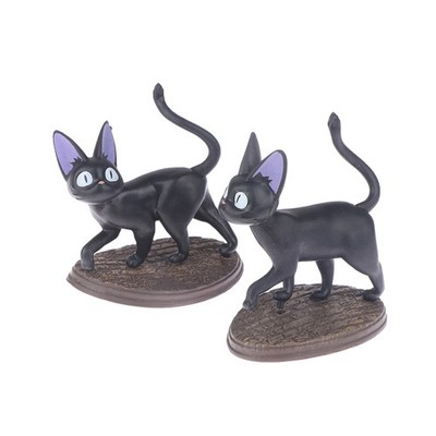 6Pcs Black Cat Dolls Anime Figures Desktop Model Car Ornaments Dollhouse Doll