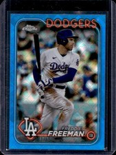 2024 Topps Chrome Logofractor Freddie Freeman Blue MLB Refractor #/150 Dodgers