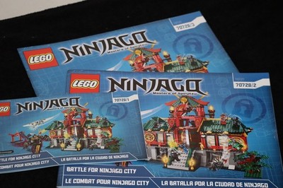 Lego 70728 BATTLE FOR NINJAGO CITY instruction manuals new | eBay