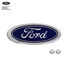 1987-1991 F-150 7-38 Front Grille Ford Oval Emblem Badge Blue Chrome