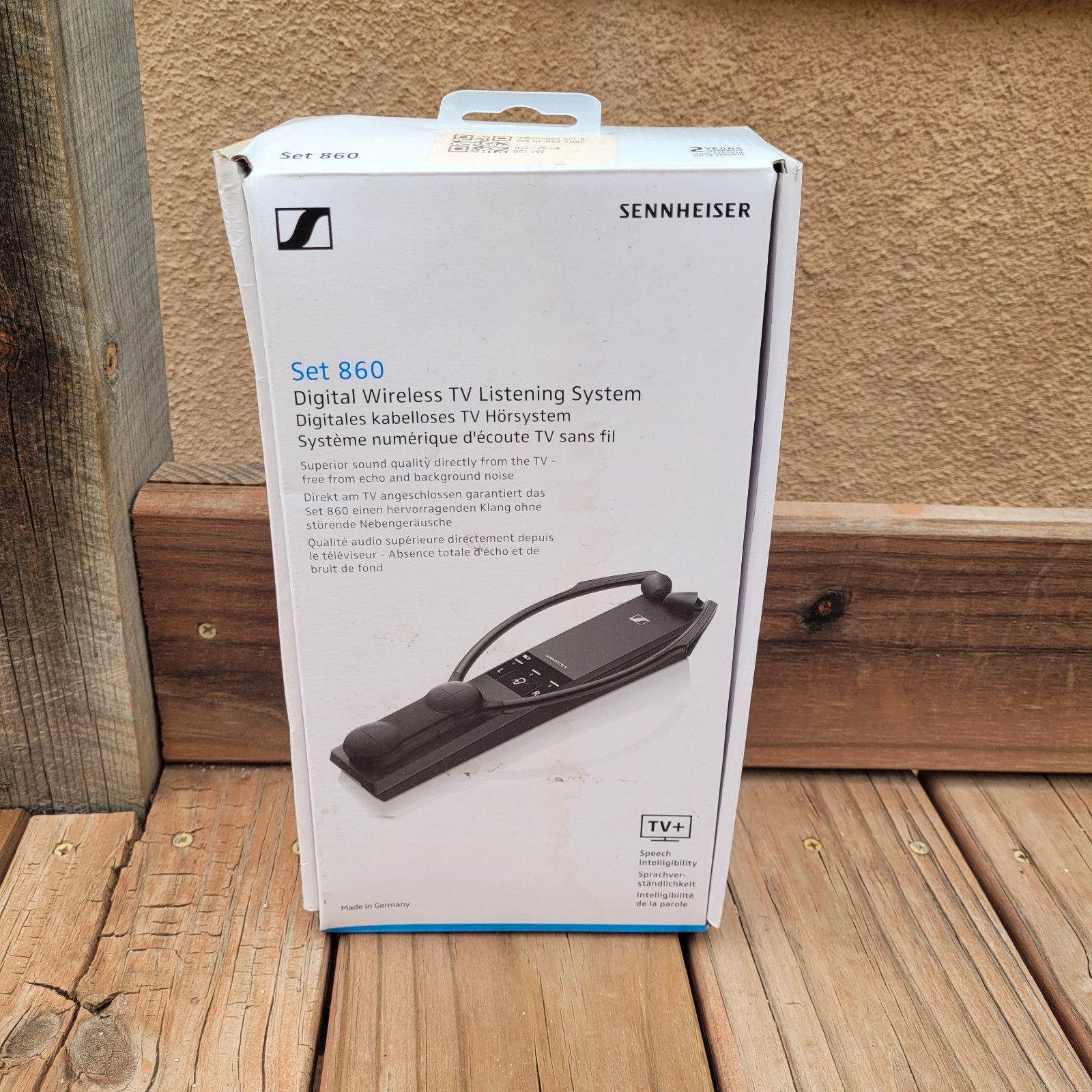 Sennheiser Set 860 Digital Wireless TV Listening System Missing Power Cord