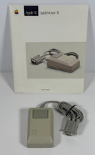 Vintage Apple IIe Desktop Mouse A2M2070 Platinum Gray w/ SEALED Manual UNTESTED