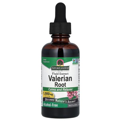 Nature s Answer Valerian Alcohol-Free 1 000 mg 2 fl oz 60 ml Alcohol-Free, GMP