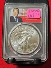 2017  American Silver Eagle ASE $1 PCGS MS 70 FDI DONALD TRUMP 1 OF 2000 #T3420