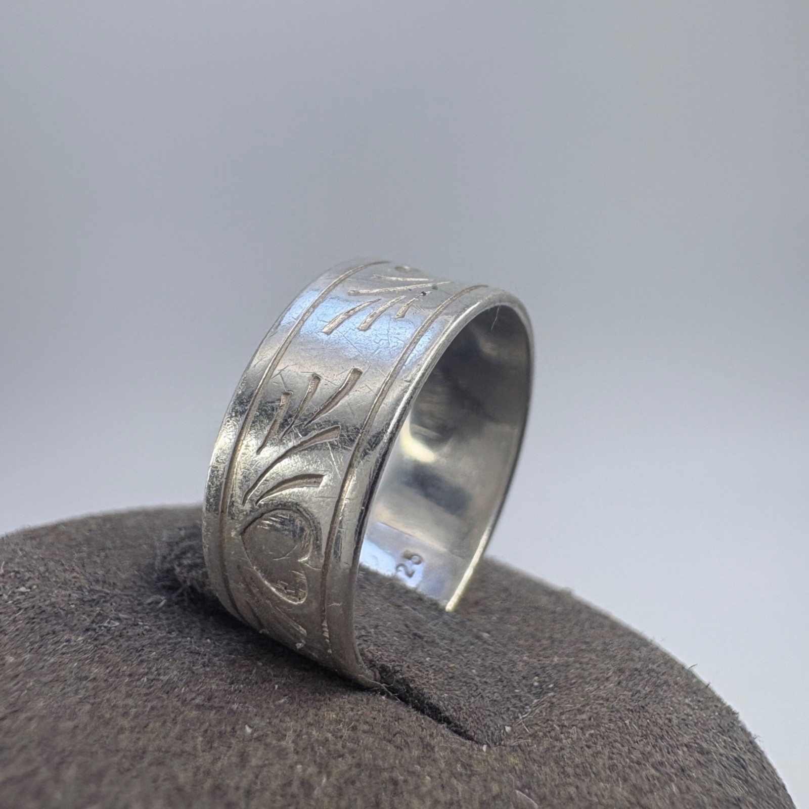 VTG Solid Sterling Silver 925 Open Back Adjustabl… - image 4