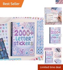2000 Pcs Alphabet Sticker for Journaling,Fun Colorful Craft Letter Sticker...