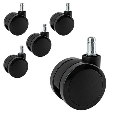 5 PCS 60mm Heavy Duty Office Chair Caster Wheels For Herman Miller Aeron