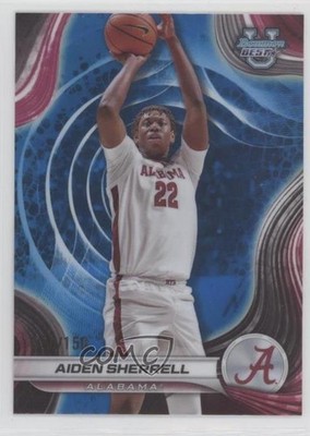 2024-25 Bowman U Best Blue Refractor 41/150 Aiden Sherrell #3 sc8