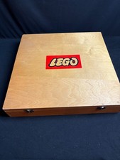 LEGO 821 - 2 Holzkiste Wooden Storage Box Sortierkasten mit Inlay defekt 1966 P1