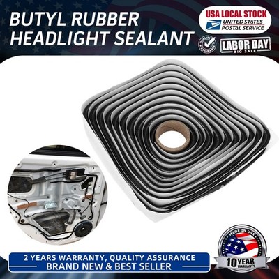 1 Roll Premium Car Black Butyl Rubber Glue Sealant Tape Soundproof Weatherstrip