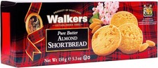 Walkers Shortbread Almond Rounds, Traditional Pure Butter Scottish Recipe, 150g