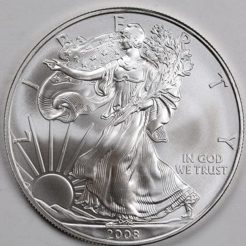 2008 American Silver Eagle (BU) in a Capsule - PRISTINE - ORIGINAL OWNER!