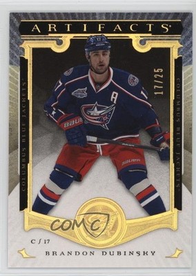 2015-16 Upper Deck Artifacts Gold Spectrum 17/25 Brandon Dubinsky #2 a2f
