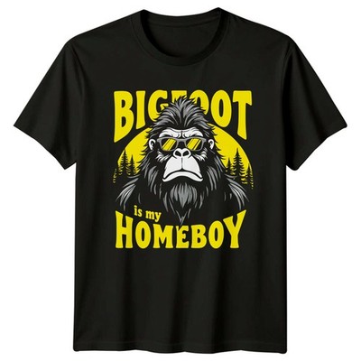 Bigfoot Is My Homeboy Herren T-Shirt Cryptid Neuheit