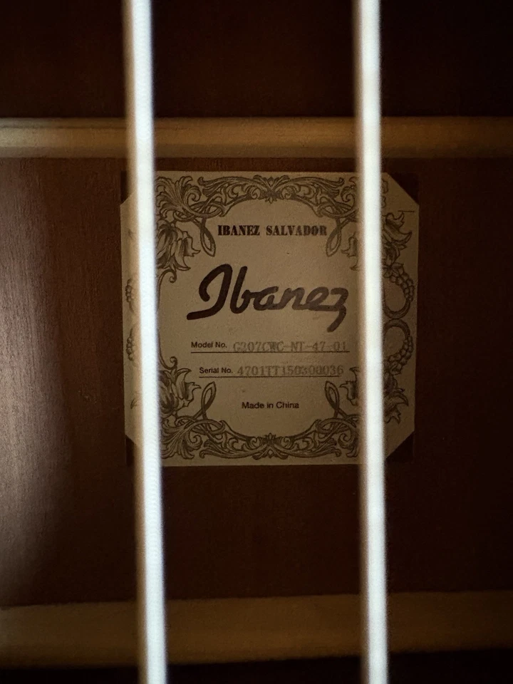 7-струнная классическая гитара Ibanez Salvador G207CWC-NT-47-01 - Изображение 3 из 4