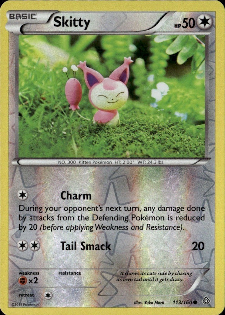 Skitty Reverse Holo Common PRC XY - Primal Clash 113/160 LP-NM