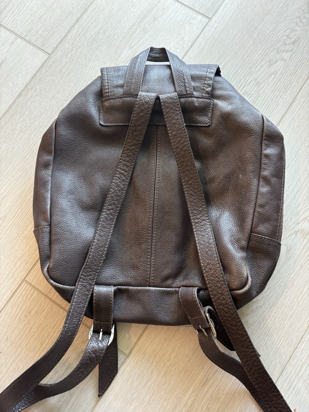 Brown Leather Backpack - image 2