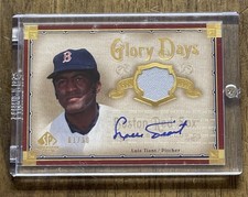 2005 SP Legendary Cuts Luis Tiant Glory Days Autographed Jersey Card #d 1/10