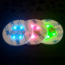 LED Coaster Light Up Coasters LED Bottle Lights Bottle Glorifier Bar Decor