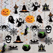 Halloween Ceiling Hanging Decorations Set 36 PCS Hanging Swirl Hanging