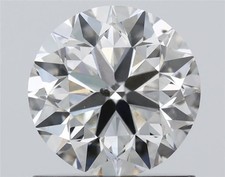 Certificate GIA 1 Carat Round Natural Mined Diamond Loose K color SI1 clarity 3459.20 per carat
