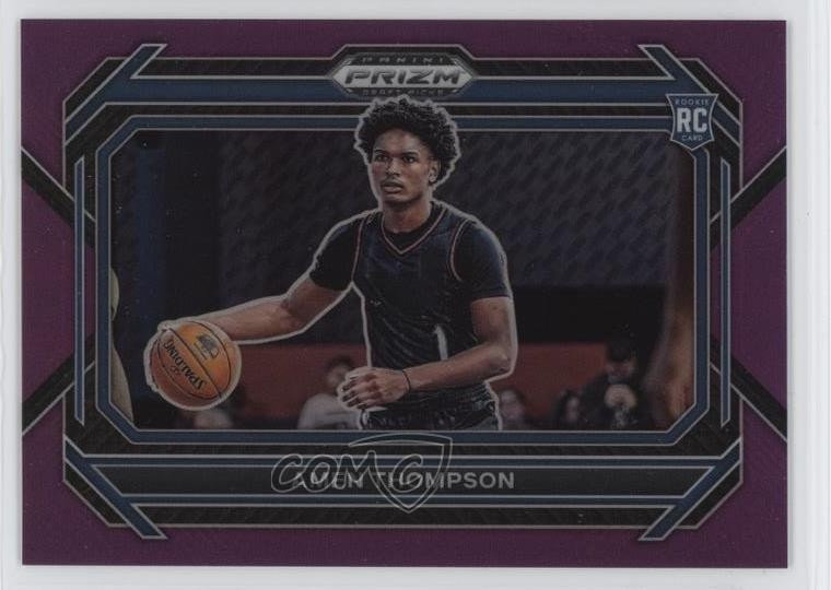 2023 Prizm Draft Picks Purple Variations 60/75 Amen Thompson #4 Rookie RC 1k9t