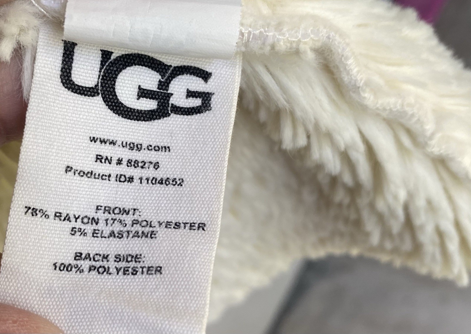 UGG Ivory Open Front Lined Collared Cuffed Women'… - image 5