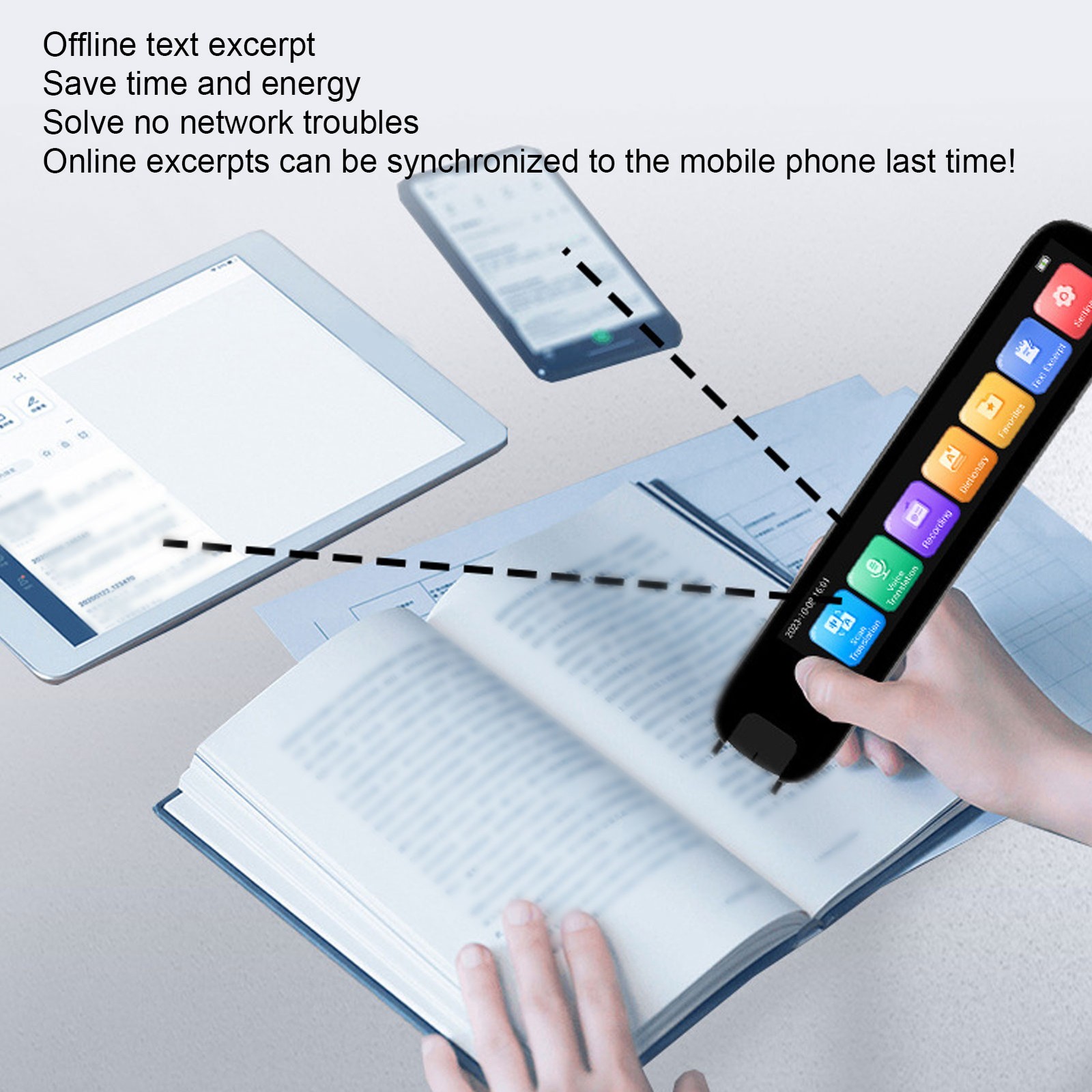 Scan Translator Pen 3.71in Screen 112 Languages Translation Dictionary Pen New
