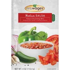 Mrs. Wages 4 Oz. Medium Salsa Tomato Mix W536-J7425 Pack of 12 Mrs. Wages