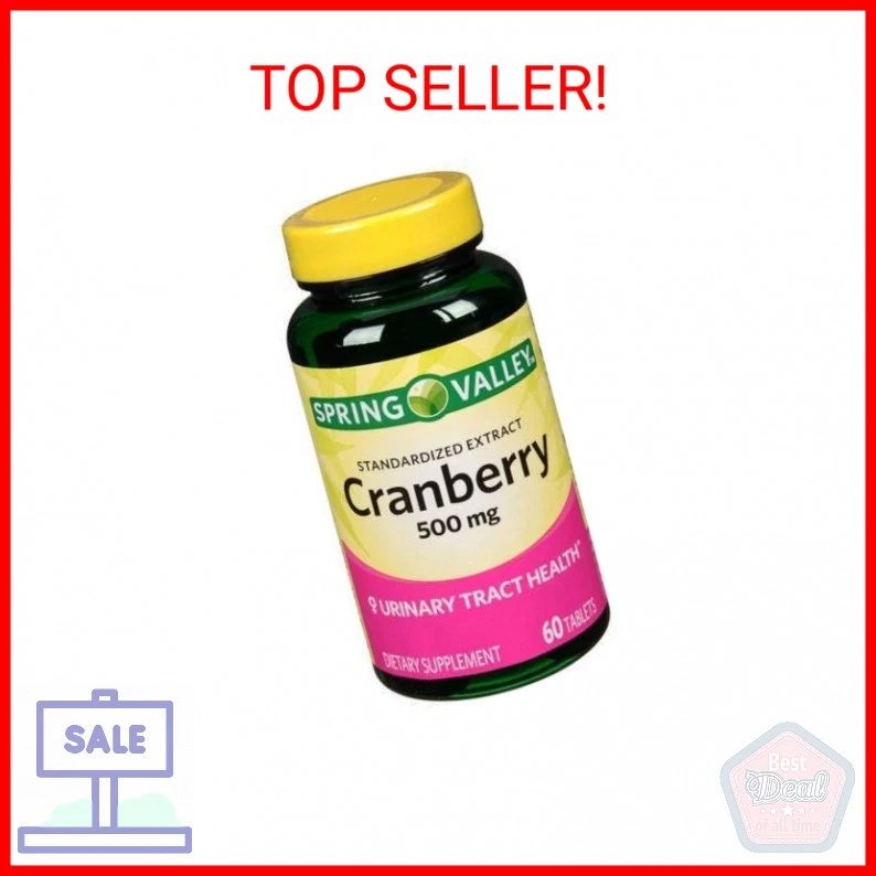 Spring Valley - 蔓越莓500毫克标准提取物,60片 — 第 2/2 张图片