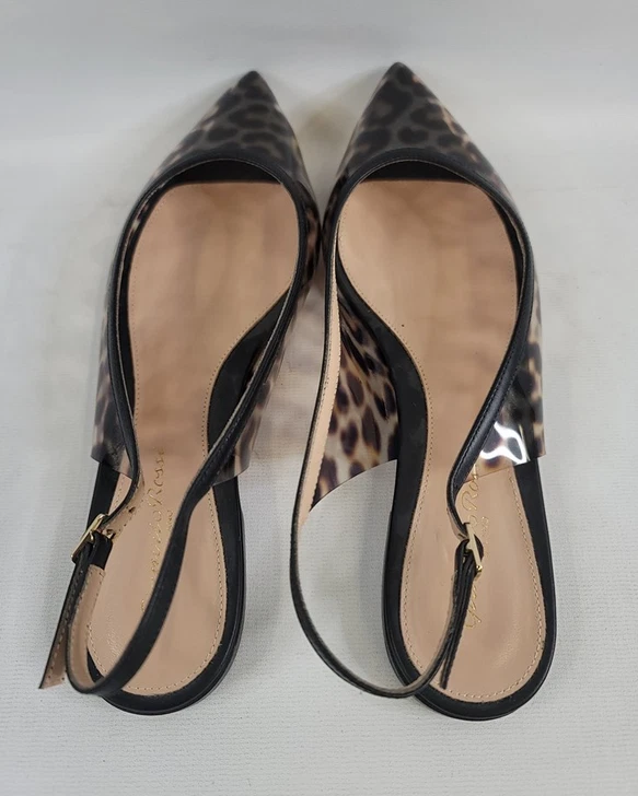 Gianvito Rossi Slingback туфли на плоской подошве с острым носком, размер: 36 1/2 ЕС, 9 США коробка не входит в комплект - Изображение 3 из 4