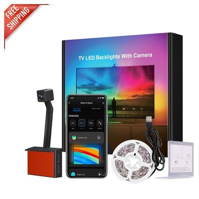 RGBIC LED Backlight 12.5FT Strip for 55-65 TVs with Music Sync & App Control