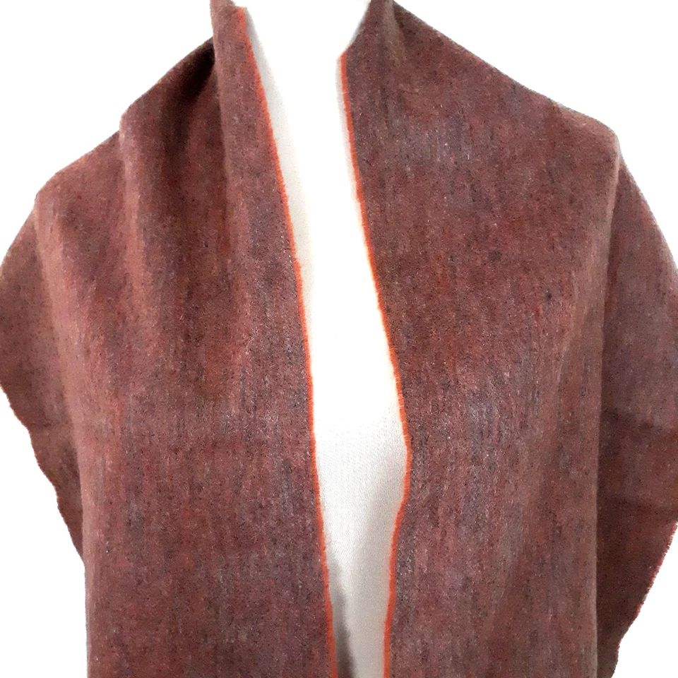 Amicale 100% Merino Wool Scarf Fringe Long Versatile Rectangle Soft Cozy Warm - Image 3 of 4