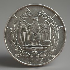 Italia 2 lire 1939 Anno XVIII Regno Vittorio Emanuele III SPL