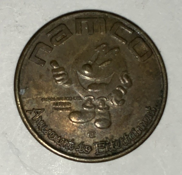 PAC-Man Namco Game  Arcade Token Collectible Brass Coin 1991