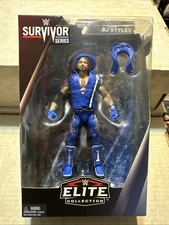 WWE ELITE COLLECTION SURVIVOR SERIES AJ STYLES FIGURE with ENTRANCE GEAR NEW