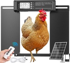Solar Automatic Chicken Coop Door Timer Remote Aluminum Weatherproof