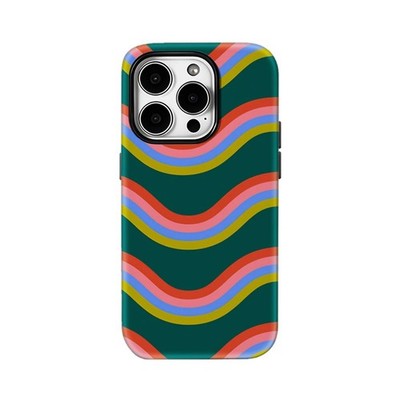 Multicolor Wave Line Case for Apple iPhone 17 16 15 14 13 12 11 Pro Max Plus Air