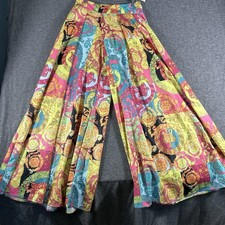 Women s Palazzo Pants Art Nouveau Wide Leg Spring Art To Wear Size M USA Floral