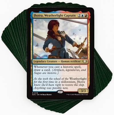 Custom Commander Deck*** Jhoira, Weatherlight Captain - Historic Spells -  EDH | eBay