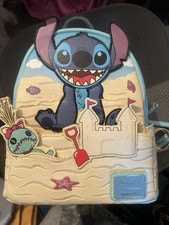 Disney Parks Loungefly Stitch Sandcastle Beach Mini Backpack New with Tags NWT