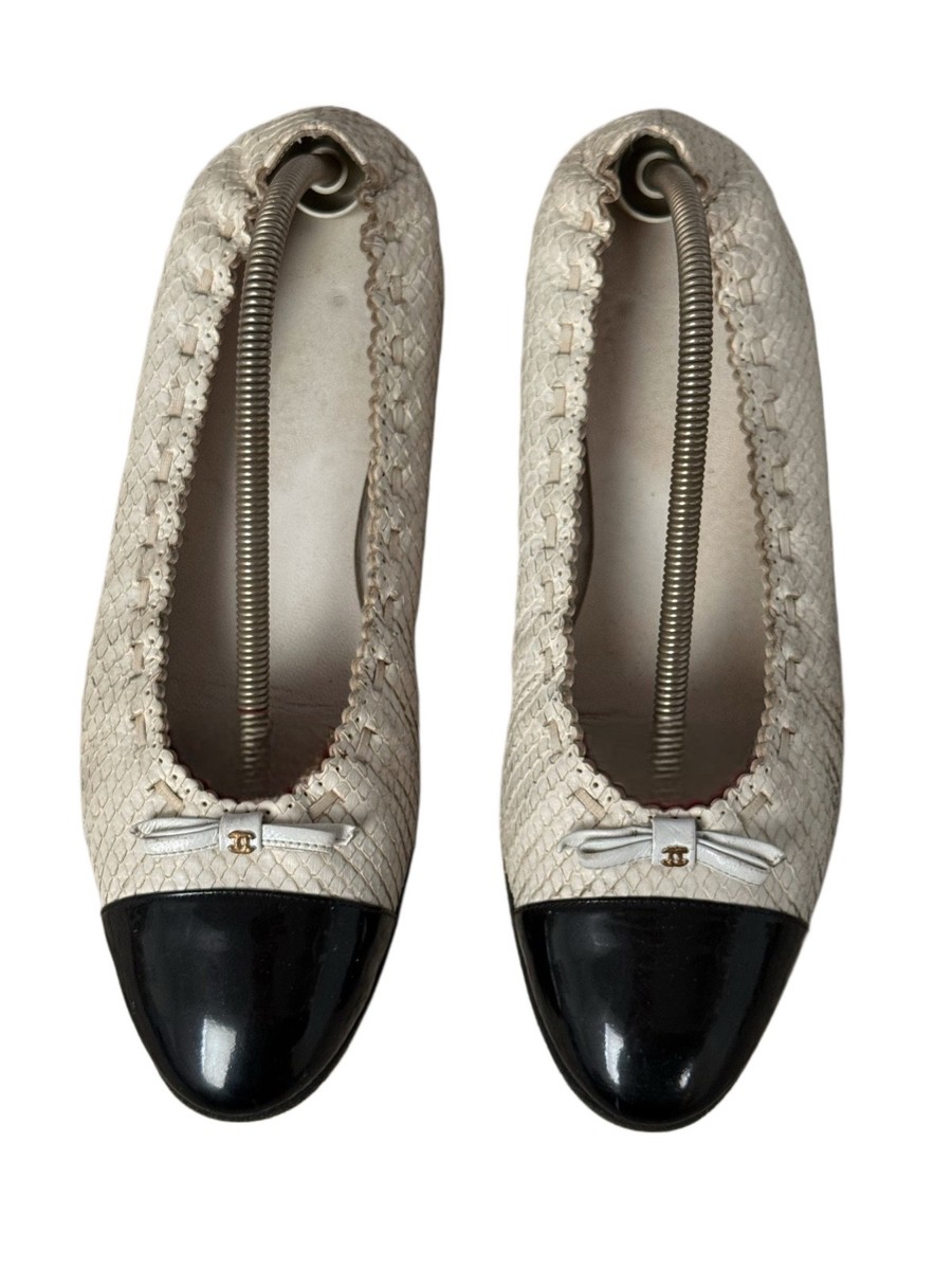 シャネル　フラット　バレエシューズ　パイソン Chanel python ballet flats 39 | eBay