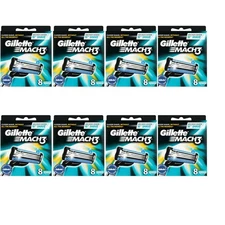 Gillette Mach3 Razor Blade Refill Cartridges for Mach 3, 64 Count