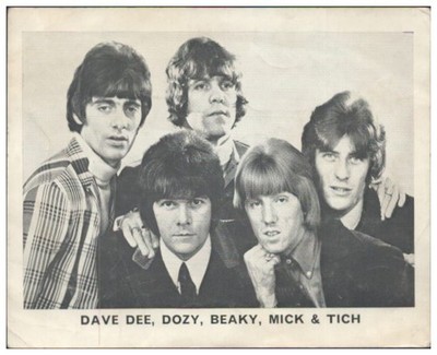 C598/ Dave Dee Dozy Beaky Mick & Tich  Autogrammkarte 1966  16 x 13 cm