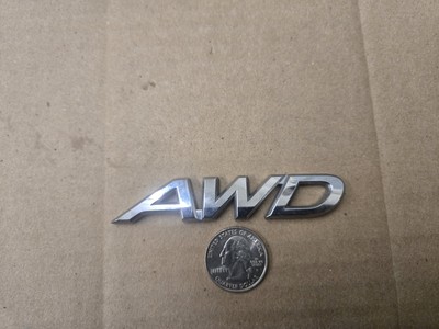 OEM AWD All Wheel Drive 3 5/8'' Emblem Badge Logo Nameplate Name Plate Insignia 