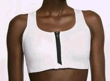 Nike Dri-FIT Shape High Support Padded Zip Front Sports Bra Small CN3718 100
