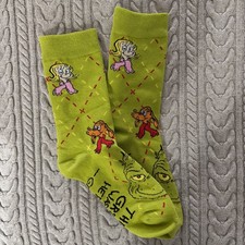 2025 McDONALD'S Grinch Socks Christmas Adult Happy Meal Green Socks