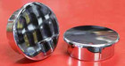 <!--F#f_0-->4-Pack Plastic chrome Inner guard arm pole caps, May fit Kenworth, Mack, Truck<!--F/-->