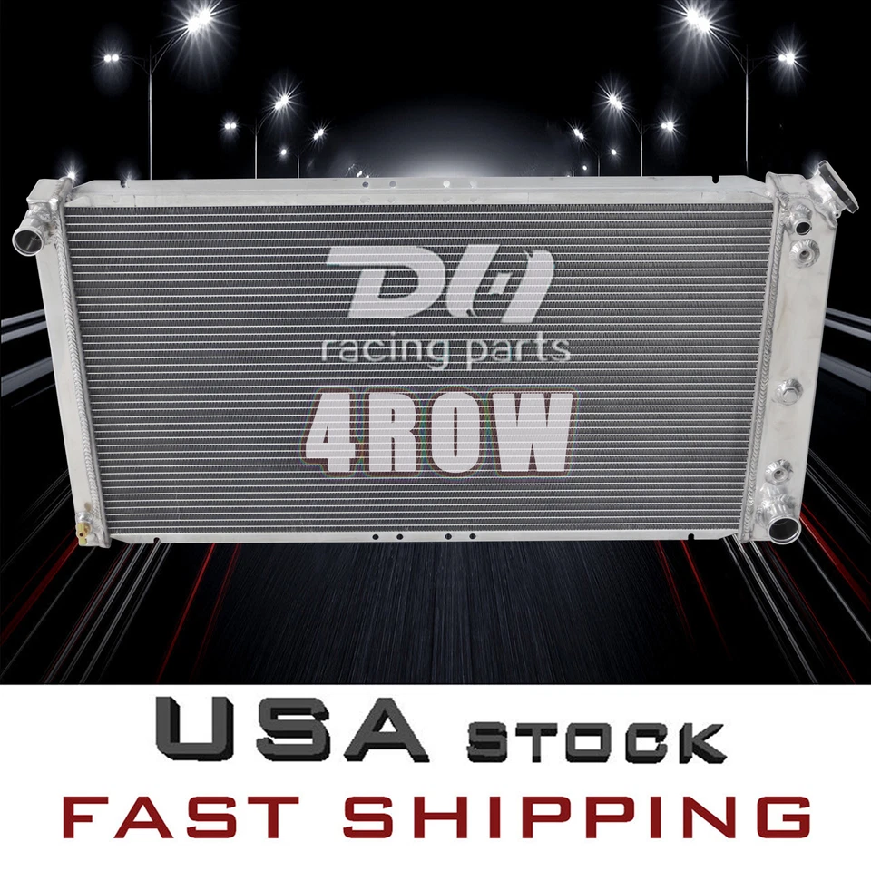4-рядный алюминиевый радиатор подходит для 1991-1993 Buick Roadmaster/Chevrolet Caprice V8 AT/MT - Изображение 2 из 4