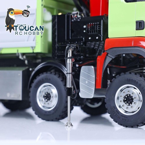 LESU 1/14 RC Hydraulic Assembled Painted 3-Way Dumper 8X8 Crane Tipper Model - Bild 7 von 11